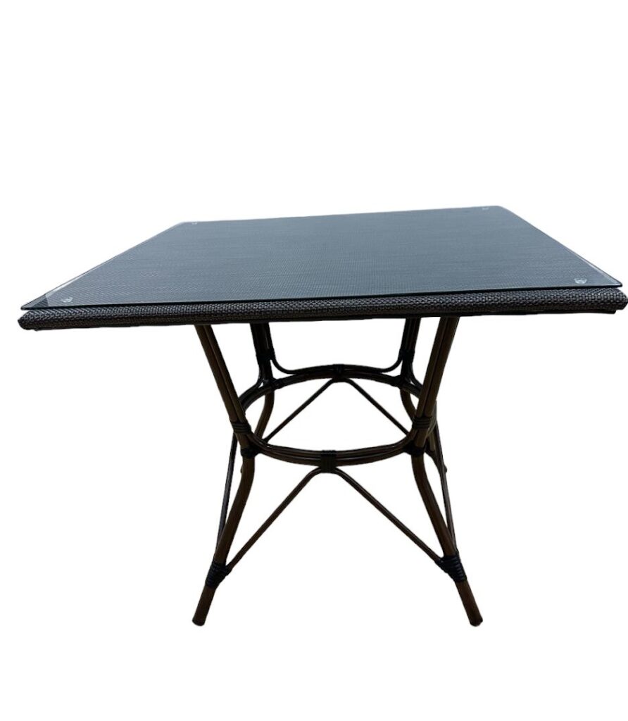 Mesa cuadrada chocolate mod. Turquia
