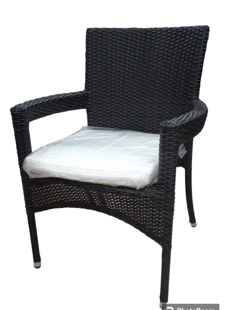 Silla Mariana tejido PVC chocolate