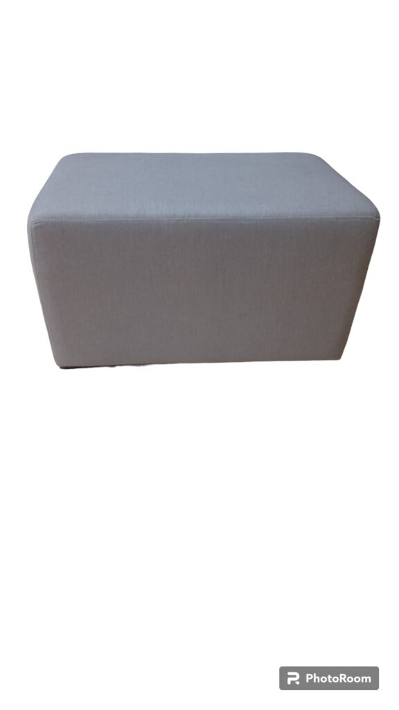 Taburete Ventura tela gris