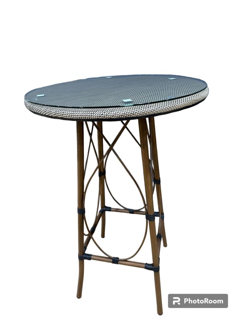 Mesa para barra Turquia color oro pvc